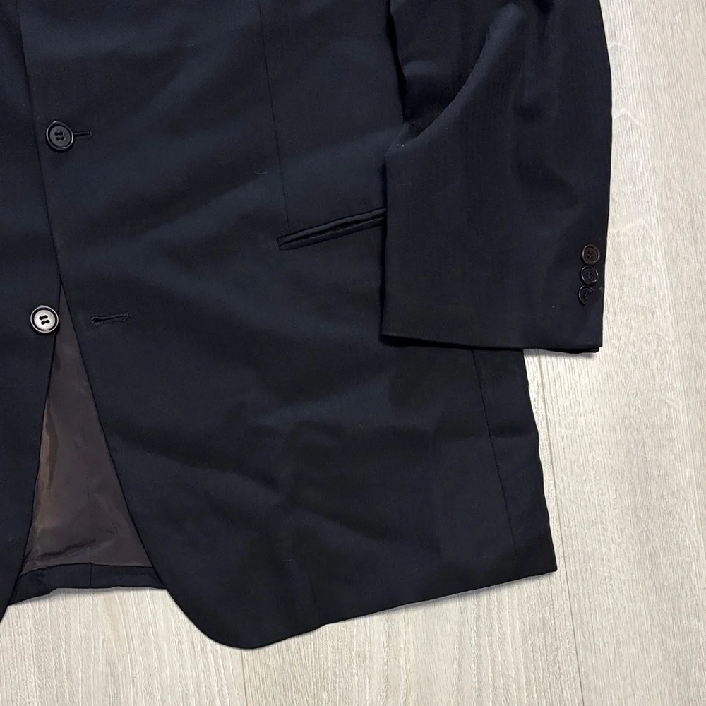 🔥BUNDLESALE Hugo Boss Classic Black Sport Coat Blazer Suit Jacket